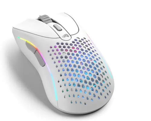 Mouse Gaming Glorious Model D 2, Wireles, iluminare RGB (Alb)