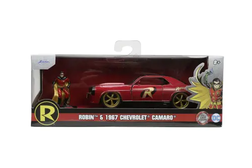 Set masina cu figurina Jada Toys Chevrolet Camaro 1967 Robin (Multicolor)​