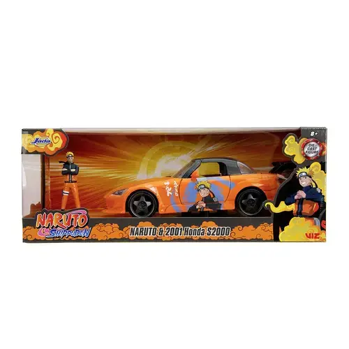 Masina cu figurina Jada Toys Honda S2000 - Naruto Shippuden (Portocaliu)