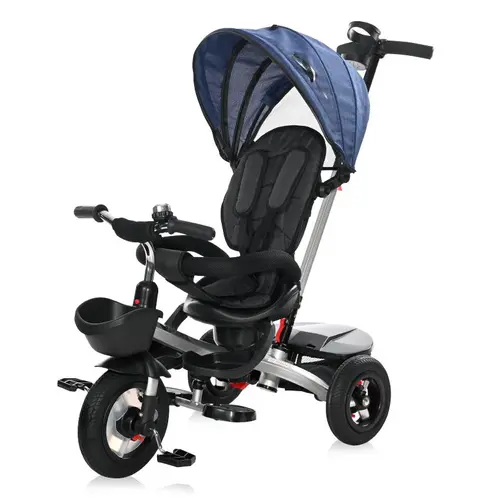 Tricicleta pentru copii Zippy Air, control parental, 12-36 luni (Albastru)