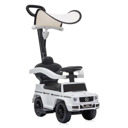 Masinuta de teren Lorelli Mercedes-Benz G350D, maner parental, copertina (Alb)