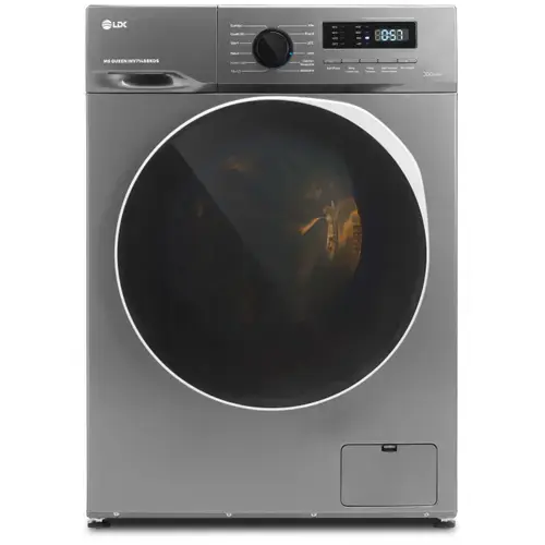 Masina de spalat rufe LDK Queen INV714SBKDS, Clasa A, Capacitate 7 Kg, 1400 rpm, Steam, Amanare pornire, DrumClean, Motor Inverter (Argintiu)