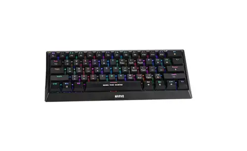 Tastatura Gaming Marvo KG962G RGB Black Blue Switch Mecanica, USB (Negru)