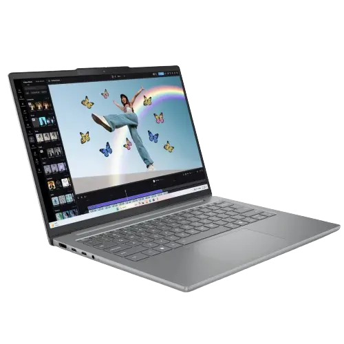 Laptop Lenovo IdeaPad Slim 5 14AHP10 (Procesor AMD Ryzen™ 7 8845HS (16M Cache, up to 5.1 GHz) 14inch WUXGA, 16GB DDR5, 1TB SSD, AMD Radeon 780M Graphics, Gri)