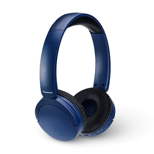 Casti Stereo Panasonic RB-HF630BE-A, Wireless, Bluetooth 5.3, ENC, Multipoint, XBS, Autonomie 72 ore (Albastru)