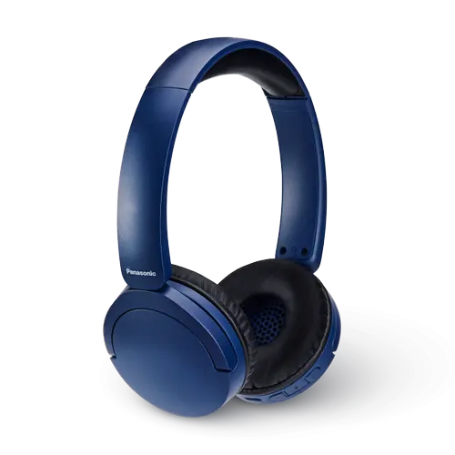 Casti Stereo Panasonic RB-HF630BE-A, Wireless, Bluetooth 5.3, ENC, Multipoint, XBS, Autonomie 72 ore (Albastru)