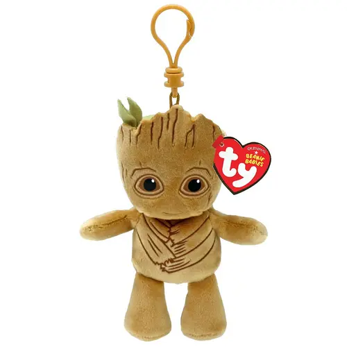 Breloc de plus Ty Groot, 8.5 cm (Maro)
