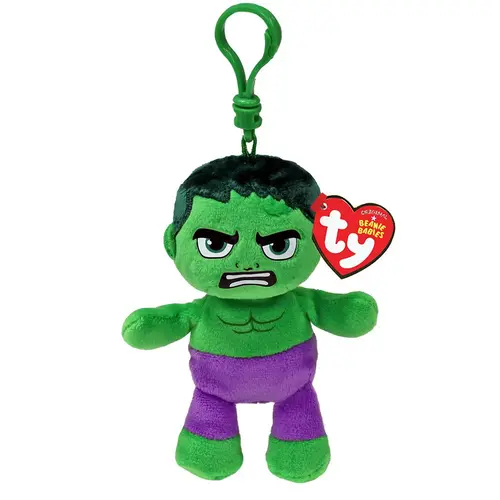 Breloc de plus Ty Hulk, 8.5 cm (Multicolor)