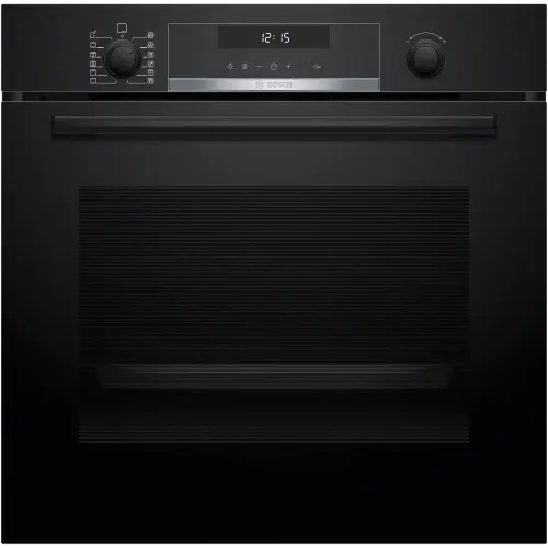 Cuptor incorporabil Bosch HBG578EB7, 71 L, Electric, Multifunctional, Grill, Soft close, Home Connect, Suport telescopic, Air Fry, 9 functii, AutoPilot30, Autocuratare pirolitica, 3D Hotair, Clasa A+ (Negru)