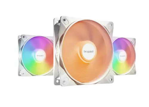 Ventilator Be quiet! Light Wings LX PWM, ARGB LED, 140mm, 3 bucati (Alb)