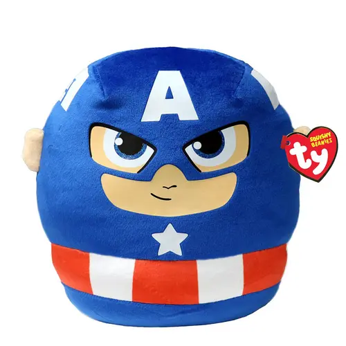 Jucarie de plus Ty Captain America (Rosu/Albastru)
