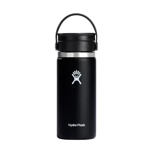 Termos Hydro Flask Wide Sip, inox, 470ml,  (Negru)