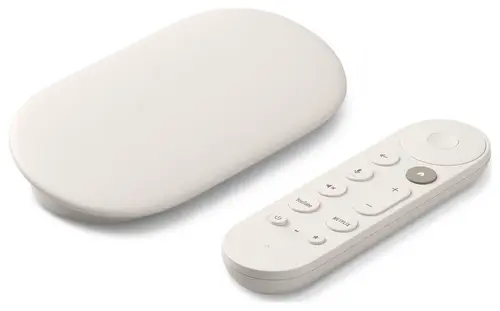 Media Player Google TV Streamer, 4K, Bluetooth, Wi-Fi, Android TV, 32 GB, Telecomanda comenzi vocale (Alb)