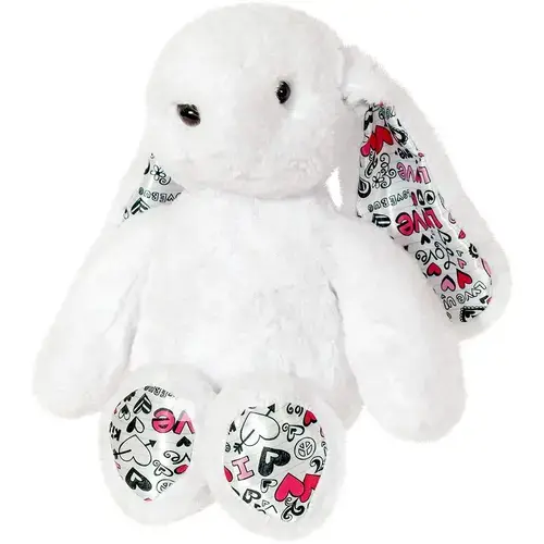 Jucarie de plus Stip - Iepuras, 35 cm (Alb)