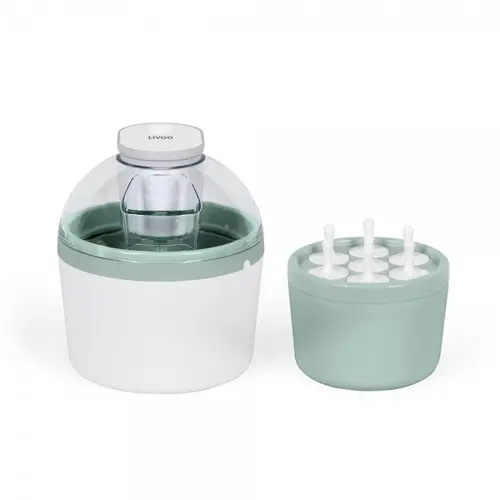 Aparat pentru preparat inghetata Livoo DOM461, Capacitate 1 L, 12 W (Alb/Verde)