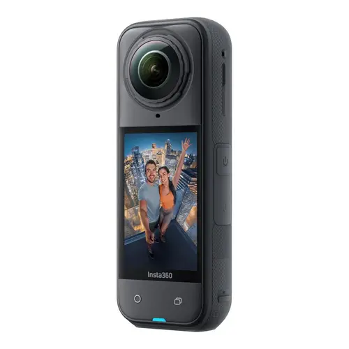 Camera Video de Actiune Insta360 X5 Standard Bundle, Filmare 360, 8K, Foto 72 MP/18 MP, Wi-Fi, USB, Giroscop 6 axe, Bluetooth, Waterproof 15m (Negru)