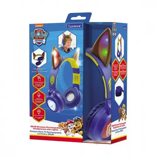 Casti pentru copii Lexibook HPBT015PA, Bluetooth, Paw Patrol (Albastru)