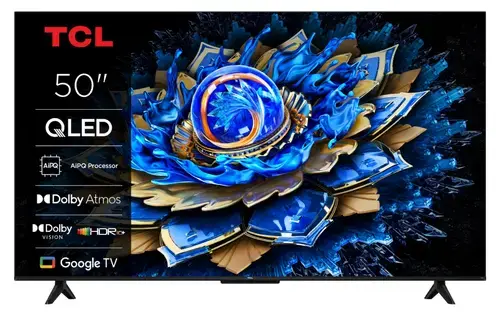 Televizor QLED TCL 127 cm (50inch) 50T69C, Ultra HD 4K, Smart TV, WiFi, CI+