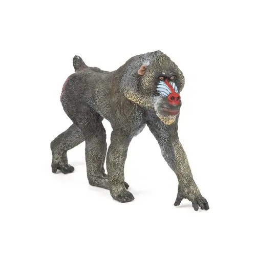 Figurina Papo Animale salbatice, Mandril (Gri)