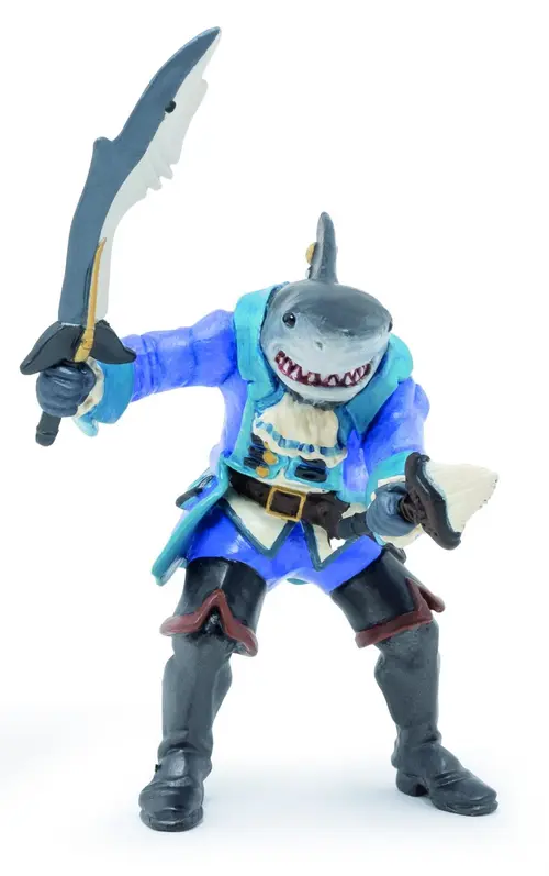 Figurina Papo Rechin mutant cu jacheta (Albastru)