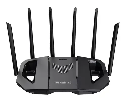 Router Wireless Gigabit ASUS TUF Gaming BE6500, Wi-Fi 7, Dual Band 688 + 5764 Mbps, USB 3.2 (Negru)