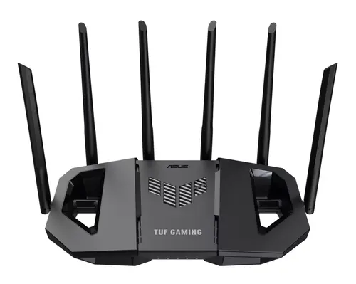Router Wireless Gigabit ASUS TUF Gaming BE6500, Wi-Fi 7, Dual Band 688 + 5764 Mbps, USB 3.2 (Negru)