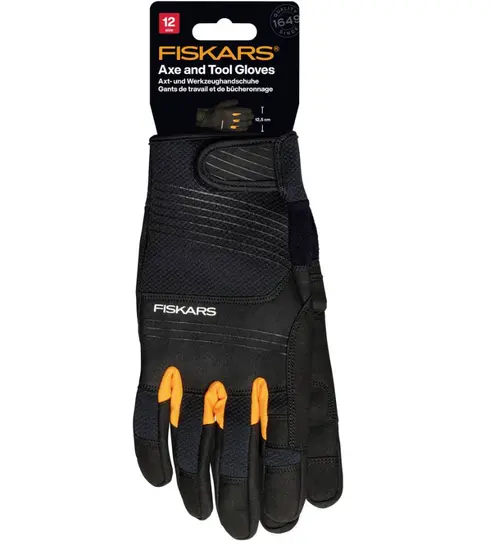 Manusi de lucru Fiskars 1071129, marimea 8 (Negru)