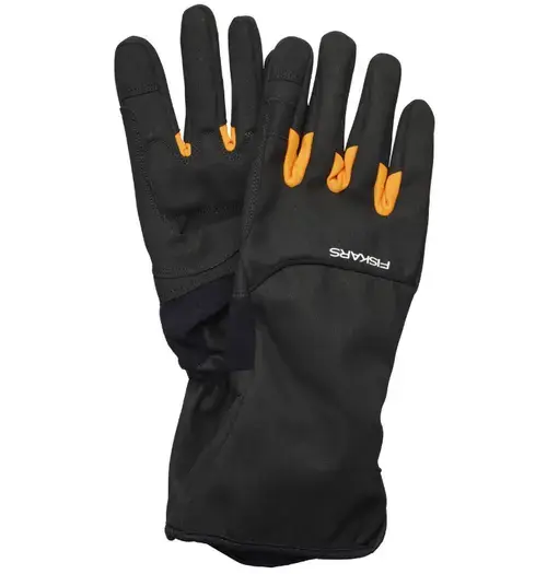 Manusi de gradina Fiskars 1071152, marimea 8 (Negru)