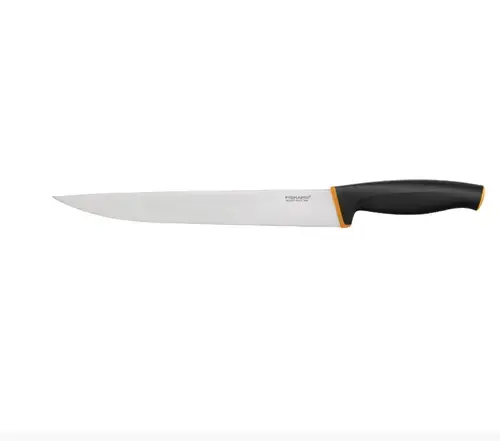 Cutit de bucatarie Fiskars Control+, otel inoxidabil, 21 cm (Portocaliu/Negru)