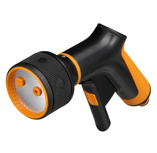 Pistol pentru stropit cu 3 jeturi Fiskars Comfort 1065483, control frontal (Portocaliu/Negru)
