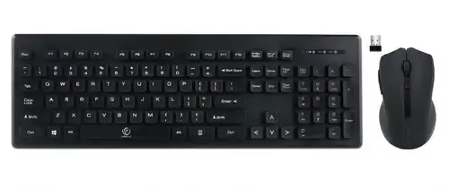 Kit tastatura si mouse wireless Rebeltec Millenium, USB (Negru)