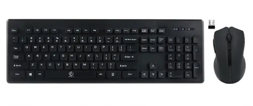 Kit tastatura si mouse wireless Rebeltec Millenium, USB (Negru)