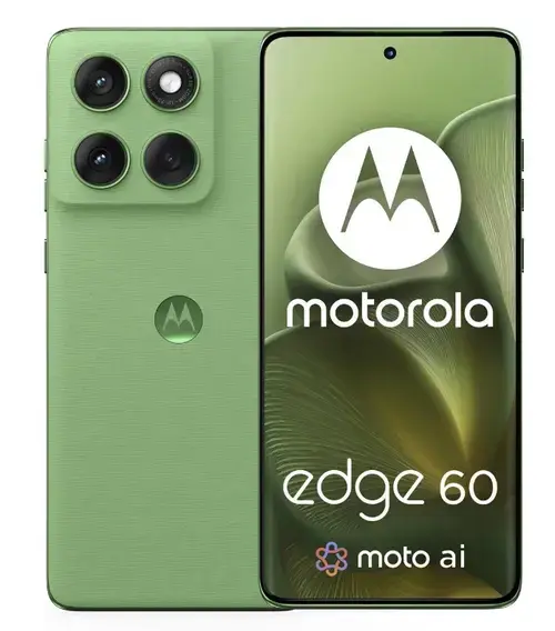 Telefon Mobil Motorola Edge 60, Procesor Mediatek Dimensity 7300, P-OLED 6.67inch, 12GB RAM, 256GB Flash, Camera Tripla 50 + 10 + 50 MP, Wi-Fi, 5G, Dual Sim, Android (Verde)