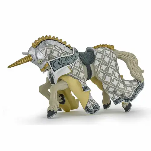 Figurina Papo - Calul Cavalerului Unicorn (Multicolor)