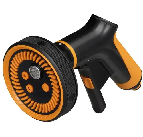 Pistol pentru stropit Fiskars Comfort Multi, 1065482, control frontal (Portocaliu/Negru)