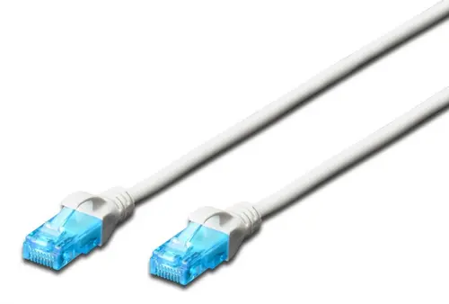 Patch cord Digitus DK-1512-050/WH, U/UTP, CAT.5e, PVC, 5m (Alb)