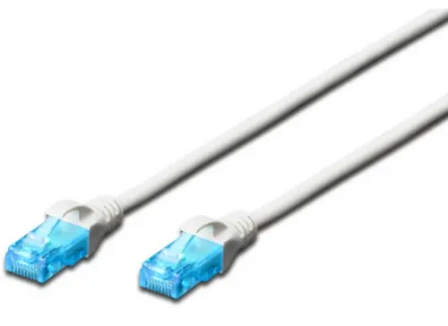 Patch cord Digitus DK-1512-005/WH, U/UTP, CAT.5e, PVC, 0.5m (Alb)