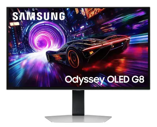 Monitor Gaming OLED Samsung 27inch LS27FG810SUXEN, UHD (3840 x 2160), HDMI, DisplayPort, Pivot, 240 Hz, 0.03 ms (Negru/Argintiu)