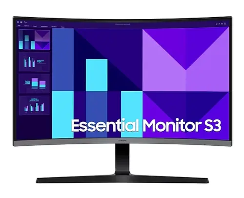 Monitor VA LED Samsung 27inch LS27D392GAUXEN, Full HD (1920 x 1080), VGA, HDMI, 100 Hz, 4 ms (Negru)