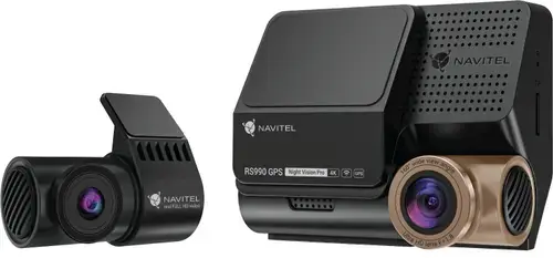 Camera video auto fata-spate DVR NAVITEL RS990 GPS, 4K (3840x2160), Senzor SONY STARVIS 2 IMX678, Ecran IPS 3inch, GPS, Mod parcare, Detectare miscare, Suport Wi-Fi (Negru)