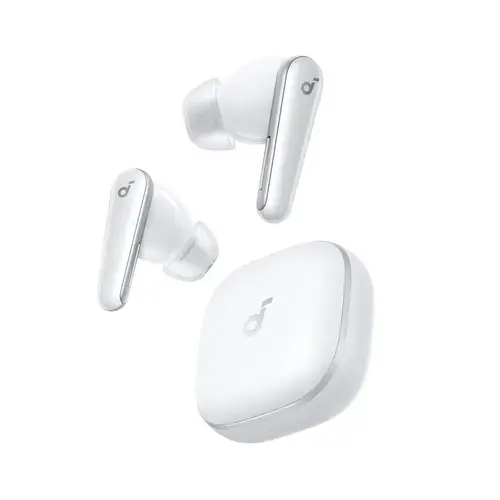 Casti True Wireless Anker SoundCore Liberty 5, Active Noise Cancelling, Autonomie 48 ore, IP55, Dolby Audio, Bluetooth 5.4 (Alb)