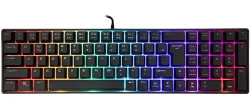 Tastatura Gaming Mecanica White Shark GK-001114 Gladius. iluminare RGB, Layout International, USB 2.0 (Negru)