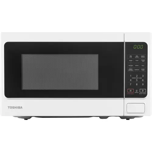 Cuptor microunde Toshiba MM-EM20PWH, 20 l, 800 W, Control Digital, Timer, Afisare ceas, iluminare LED, Functie blocare copii (Alb)