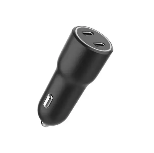 Incarcator auto Gembird TA-UC-C2PD40-CAR-01, 2 x USB Type-C, 2 x 20W (Negru)