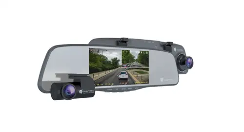 Camera video auto fata-spate NAVITEL MR255NV DVR, Full HD 1920x1080, Vedere nocturna, Unghi vizualizare 100, Senzor G, Ecran IPS 5inch (Negru)