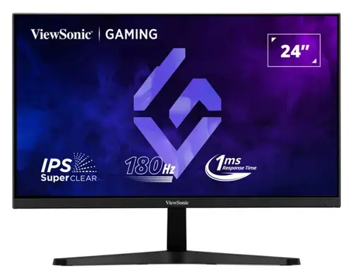 Monitor Gaming IPS LED ViewSonic 23.8inch VX24G1-HD, FulL HD (1920 x 1080), HDMI, DisplayPort, 180 Hz, 1 ms (Negru)
