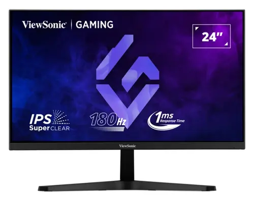Monitor Gaming IPS LED ViewSonic 23.8inch VX24G1-HD, FulL HD (1920 x 1080), HDMI, DisplayPort, 180 Hz, 1 ms (Negru)