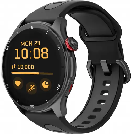 Smartwatch MyPhone Adventure, Bluetooth, Ecran AMOLED 1.43inch, Bluetooth, 3 ATM, GPS (Gri/Negru)