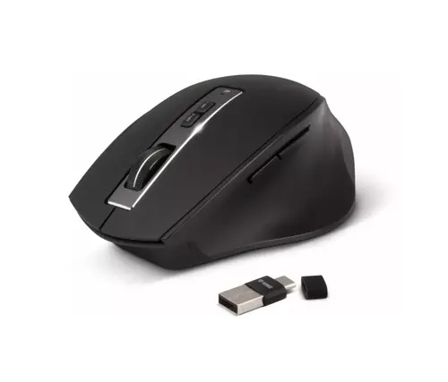 Mouse Yenkee YMS 2075, Wireless 2.4 GHz, USB-A/USB-C (Negru)