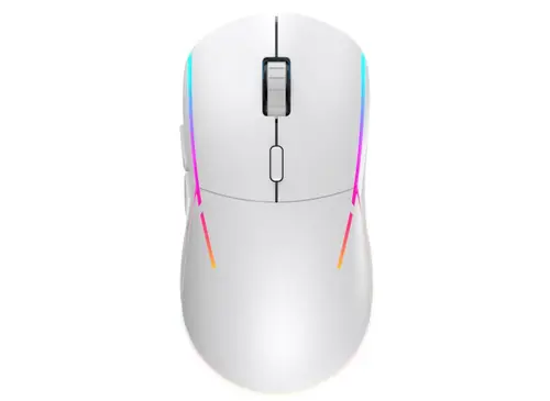 Mouse Gaming Yenkee Samurai, Wireless 2.4GHz, iluminare RGB (Alb)
